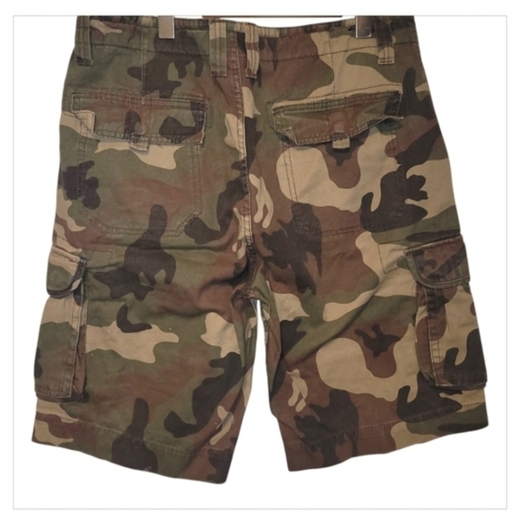 Foot Locker Camo Cargo Shorts Mens 34 Military Tactical Utility - Picture 3 of 4